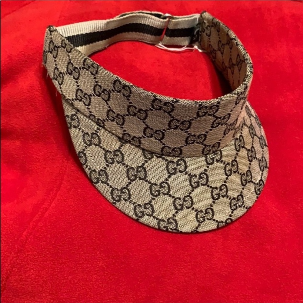 Authentic Vintage Gucci Monogram Canvas sun visor